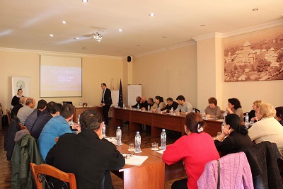 IDP women entrepreneurs participating in marketing and sales training program conducted in Kutaisi