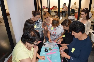 Hands-on group work during training in Gyumri City