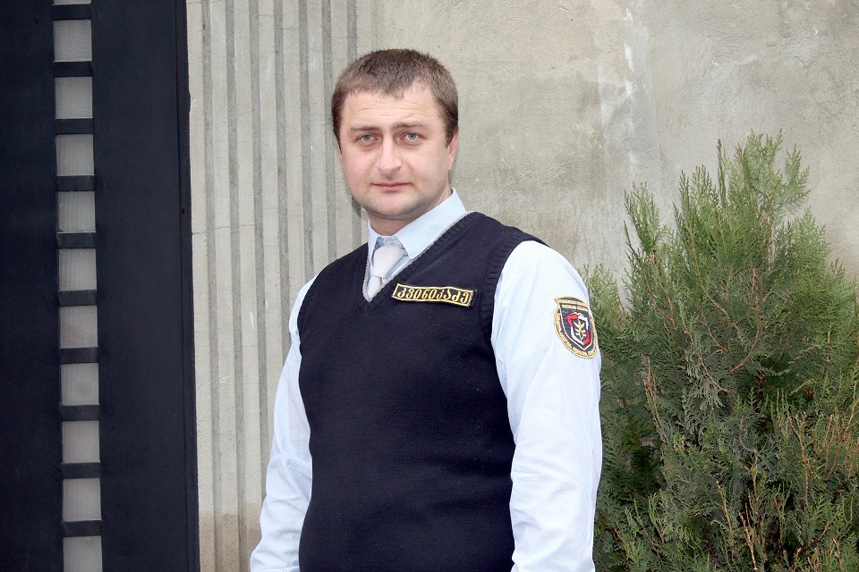 Zurab Kvinikadze, a 33-year-old resource officer. Photo: Office of Resource Officers of Educational Institutions