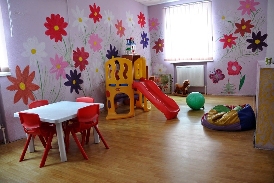 Children's corner in Tbilisi based shelter. Photo: Mzia Saganelidze/RFERL