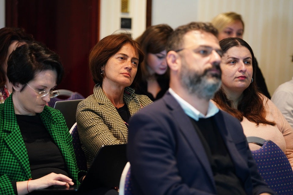 The presentation of the new manual: “Gender-Sensitive Reporting during War and Conflict”. Photo: The Georgian Charter of Journalistic Ethics