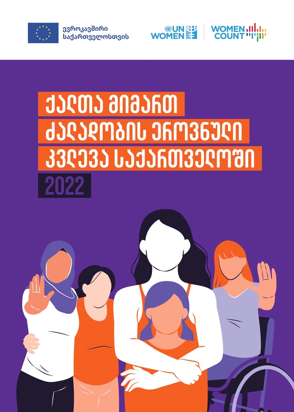 ქალთა მიმართ ძალადობის ეროვნული კვლევა საქართველოში 2022 - ყდა 