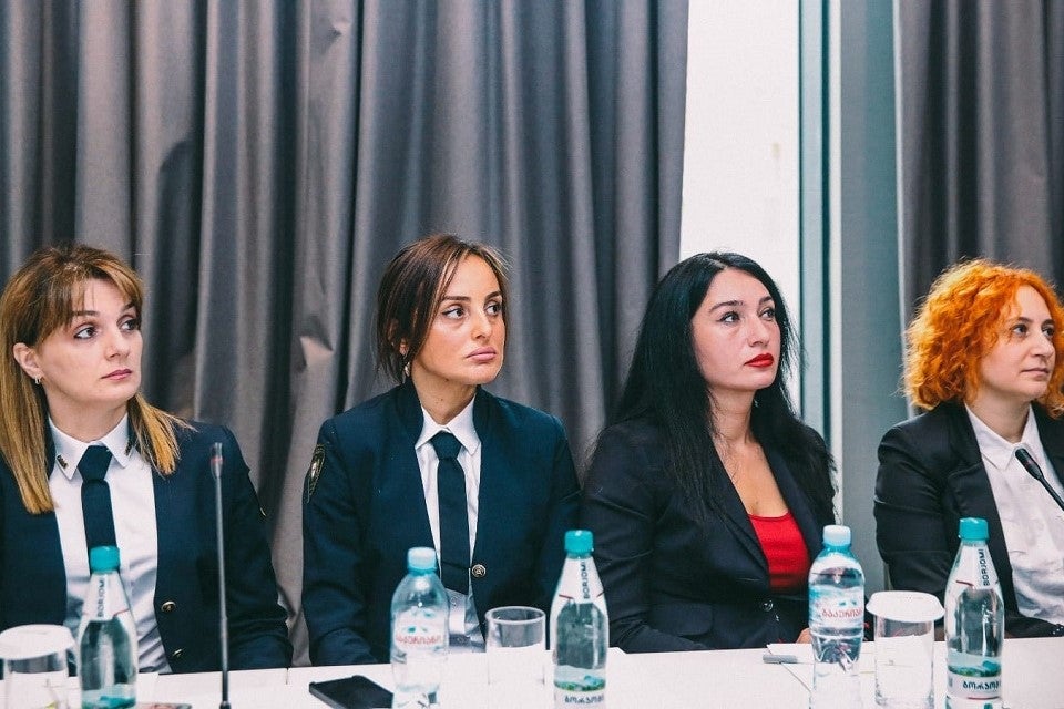 The employees of the Ministry’s Human Rights Protection and Investigation Quality Monitoring Department attend the training on gender equality and the effective fulfilment of international commitments in this direction. Photo: The Ministry’s Human Rights Protection and Investigation Quality Monitoring Department