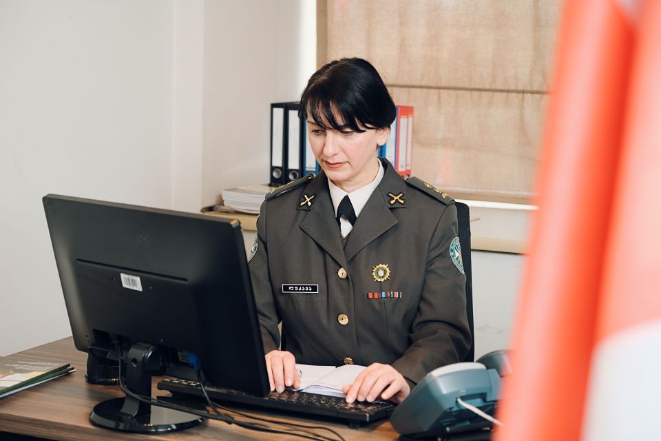 Lieutenant-Colonel Ana Lukava, Photo: Ministry of Defence of Georgia