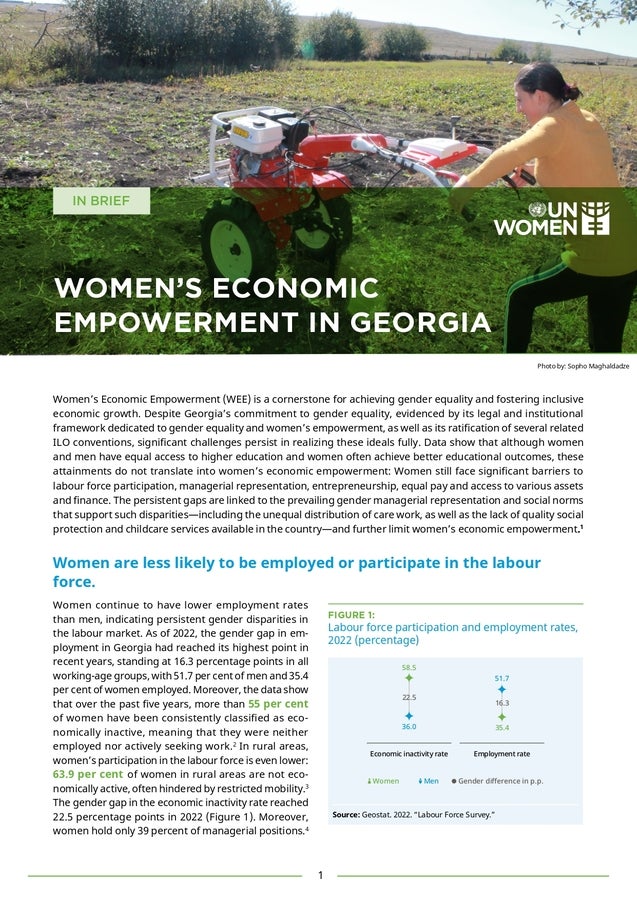 Women’s Economic Empowerment in Georgia - cover