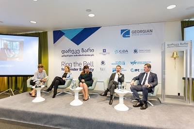 The event provided space for discussions about the role of the private sector in Georgia in empowering women at work