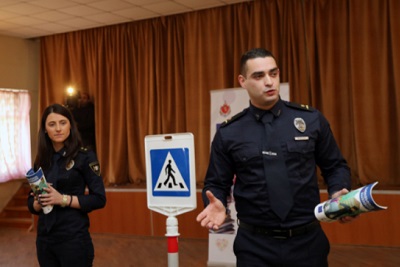 In the frameworks of the project "10 lessons on safety" patrol inspectors Tamuna Migineishvili and Levan Tsiklauri discuss issues related to safety