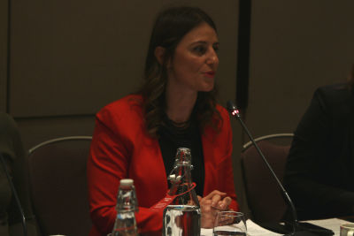 Blerta Cela, UN Women Deputy Regional Director for Europe and Central Asia gave her opening remarks at the event