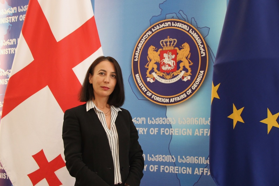 Nino Berikashvili, the head of the Conflict Resolution Policy Division, Political Department at the Ministry of Foreign Affairs of Georgia. Photo: Ministry of Foreign Affairs of Georgia