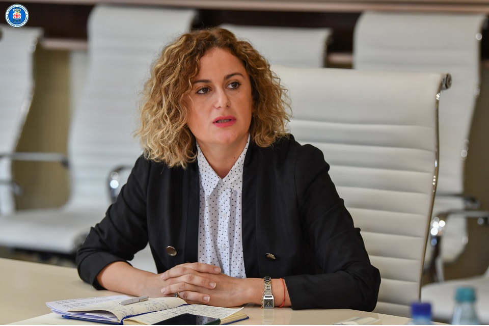 Deputy Prosecutor General of Georgia, Natia Merebashvili attending online presentation of a special manual developed for investigators, prosecutors and judges on cases of sexual violence crimes. Photo: The Prosecutor Office of Georgia