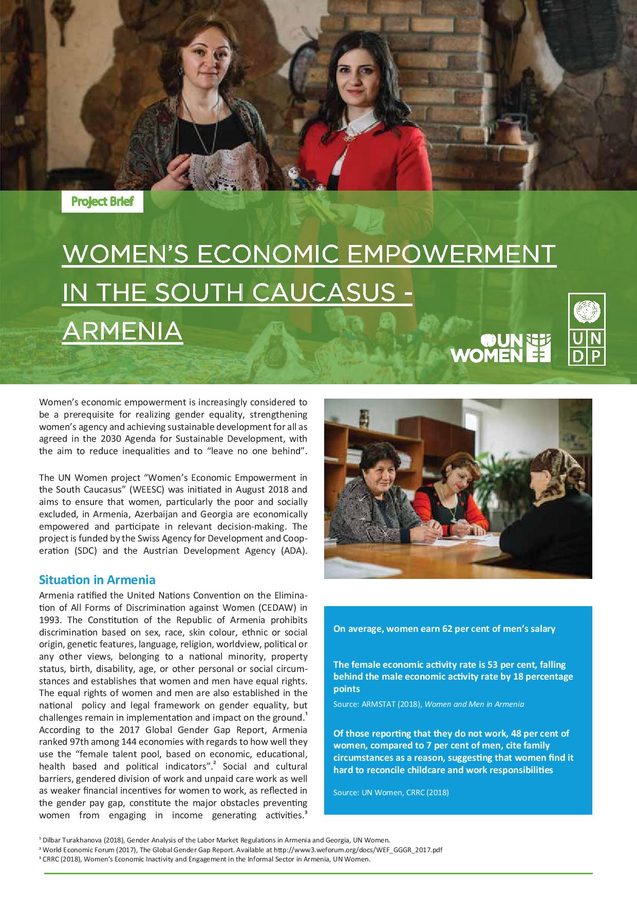 Women's Economic Empowerment - Armenia