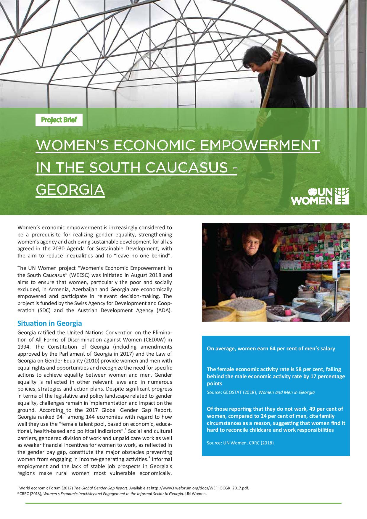 Women's Economic Empowerment - Georgia eng