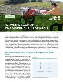 Women’s Economic Empowerment in Georgia - cover