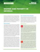Women and Poverty in Georgia cover